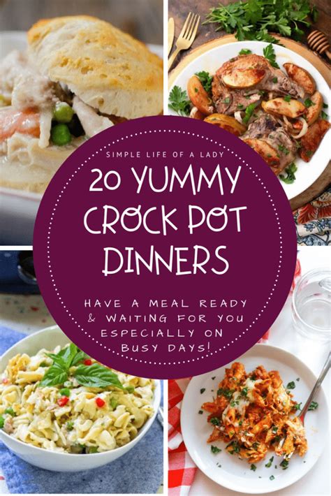 Crock pot charcuterie has a certain ring to it, right? Crock Pot Dinners: 20 Delicious Meals - Simple Life of a Lady