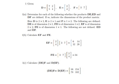 Matrix Multiplication 2x2 X 1x2 Deb Morans Multiplying Matrices