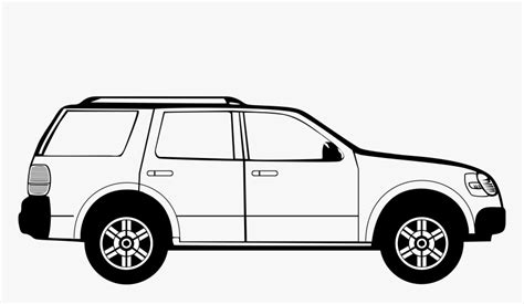 Car Black Car Clip Art Black And White Images Download Side View Of