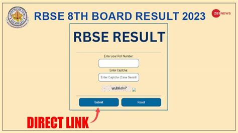 Rbse 8th Result 2023 Declared Direct Link