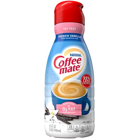 Nestle Coffee Mate French Vanilla Fat Free Liquid Coffee Creamer 32 Fl