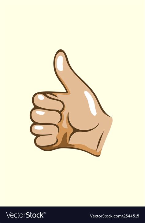 thumps up royalty free vector image vectorstock