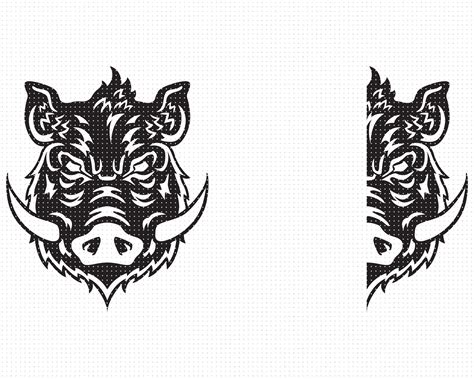 Wall Decor Boar Clip Art Warthog Png Boar Svg Boar Cricut Cut File Boar
