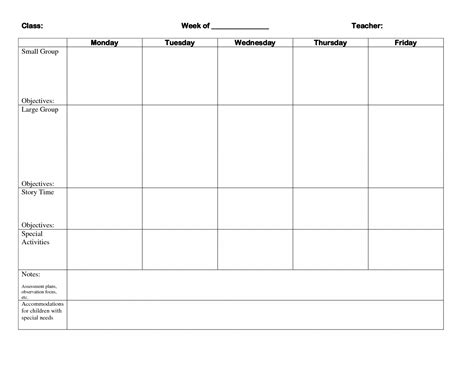 Infant Lesson Plans Template For Your Needs Vrogue