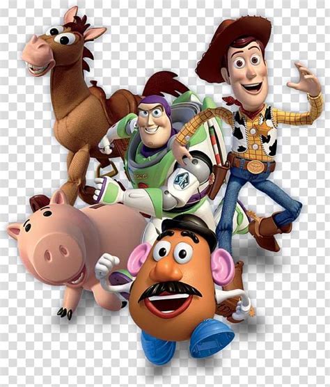 five Disney Pixar Toy Story characters illustration, Sheriff Woody Toy