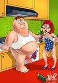 Xl Toons Meg Gets Fucked By Peter In The Kitchen While Lois Is Away