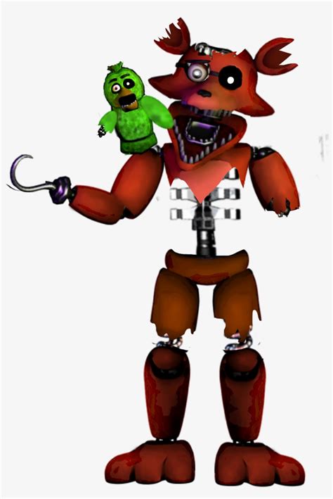 Fnaf Stylized Withered Foxy Png Foxy Withered Fnaf ...