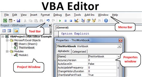 Vba Editor Examples On How To Open Visual Basic Editor In Excel