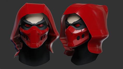 Red Hood Outlaw Mask 3d Model 3d Printable Cgtrader