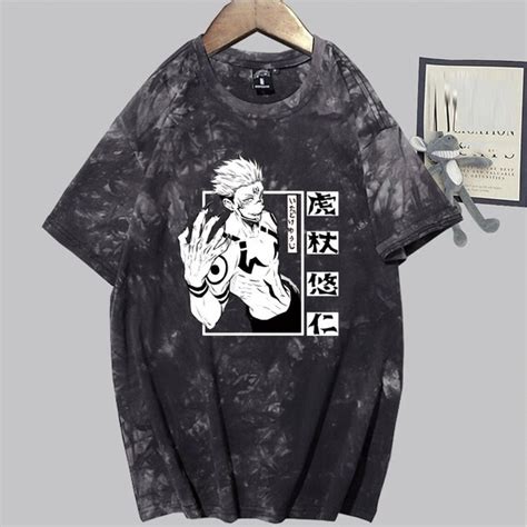 Jujutsu Kaisen Ryoumen Sukuna Tie Dye T Shirt Etsy