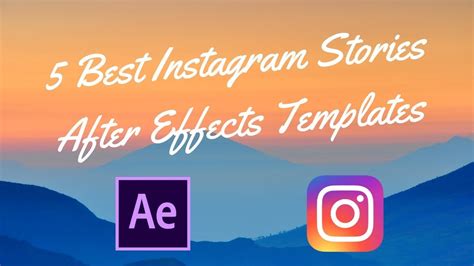 5 Best Instagram Stories After Effects Templates Youtube