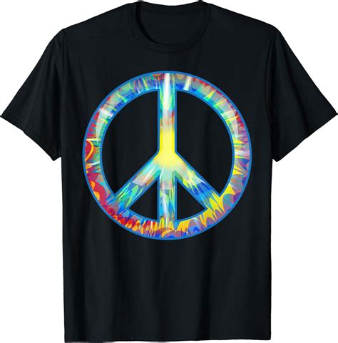 Cool Peace Sign Tie Dye T Shirt For Boys And Girls Clothing