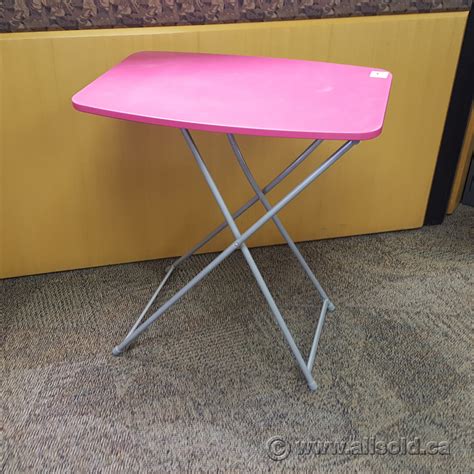Pink Plastic Folding Table Allsoldca Buy And Sell Used Office