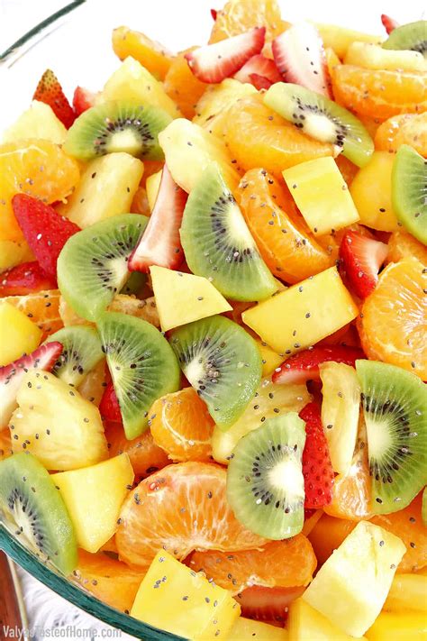 Easy Tropical Fruit Salad With The Perfect Salad Dressing