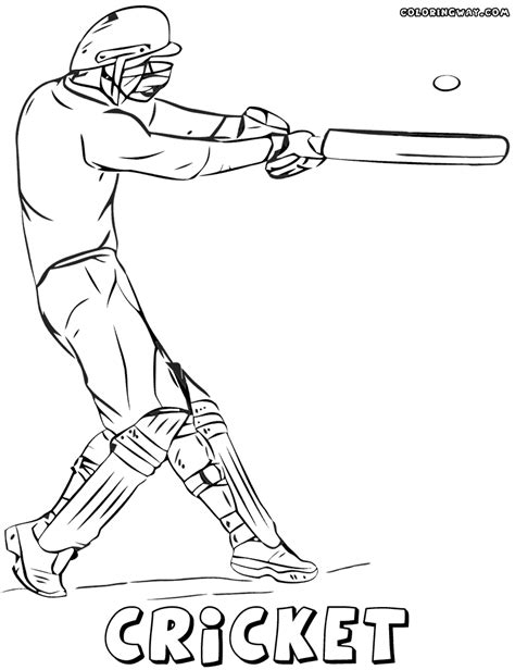 Cricket Game Coloring Pages Coloring Pages To Download And Print
