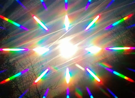 Pic Of The Sun Through A Rainbow Prism Filter Rave Aesthetic Wallpaper