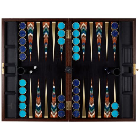 Modern Backgammon Wooden Set Board At 1stdibs