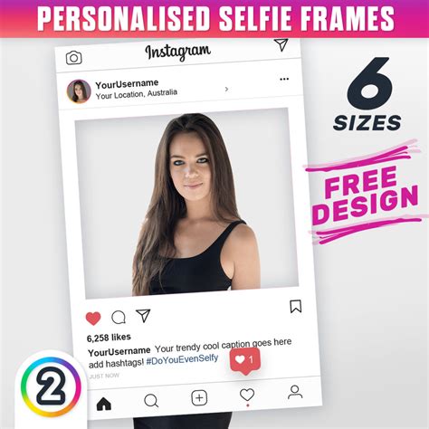 Buy Instagram Selfie Frames Online Australia From 6500 D2p Au