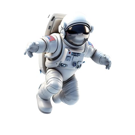 Astronauta Aterrizando Ilustración De Personaje 3d Png Dibujos 3d