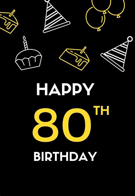 The Best Printable 80th Birthday Cards Free — Printbirthdaycards