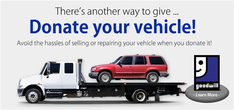 Donate Your Vehicle To Goodwill