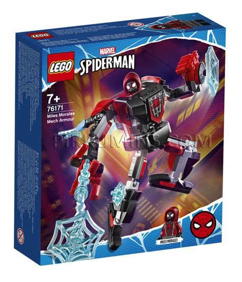 76171 Lego® Spider Man Miles Morales Robotbruņas No 7 Gadiem New 2021