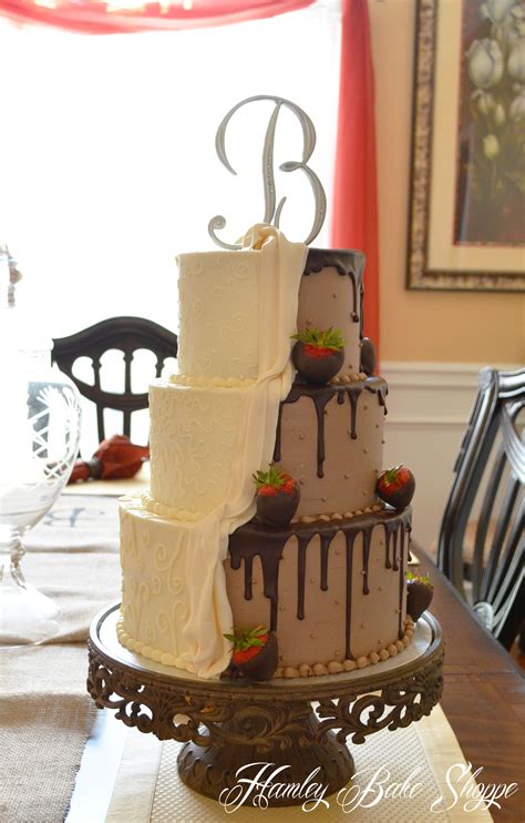 Combined Wedding & Groom's Cake - The bride and groom wanted to do a