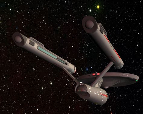 Stern Starboard View Of Tos Uss Enterprise Ncc 1701