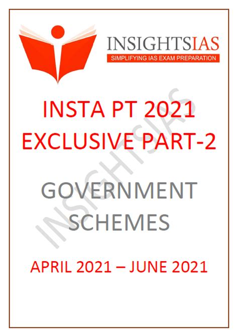 Insta Revision Modules Government Schemes Part Ii For Upsc Cse