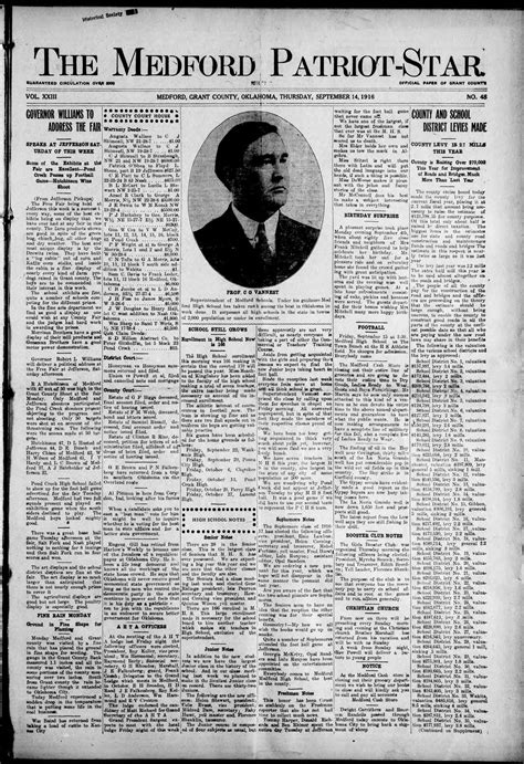 The Medford Patriot-Star. (Medford, Okla.), Vol. 23, No. 48, Ed. 1
