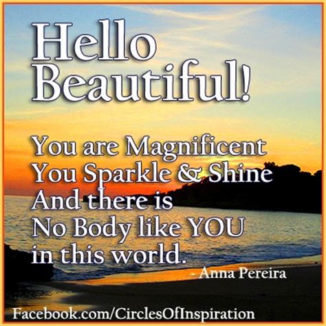 Would be good to see you again hello, where are you? Circles Of Inspiration by Anna Pereira | Inspirational ...