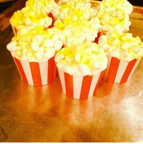 Popcorn Inspired Cupcakes Perfect For Birthday Parties