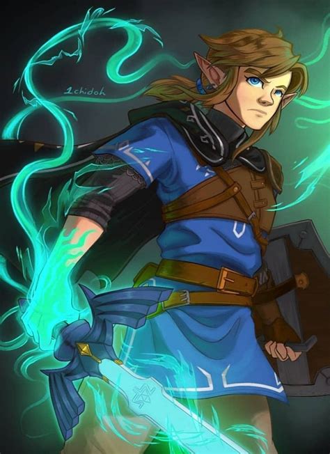 Legend Of Zelda Breath Of The Wild Sequel Inspired Art Link Botw 2