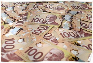 '100 Canadian dollar banknotes.' Poster by FER737NG | Dollar banknote, Canadian money, Canadian ...