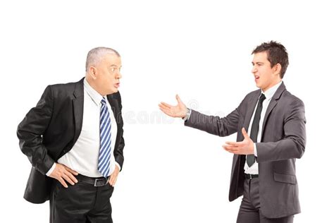 Two Angry Business Colleagues During An Argument Stock Photo Image Of
