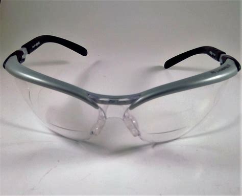 3m bx dual reader safety glasses with clear anti fog lens 1 50 or 2 50 bifocal ebay