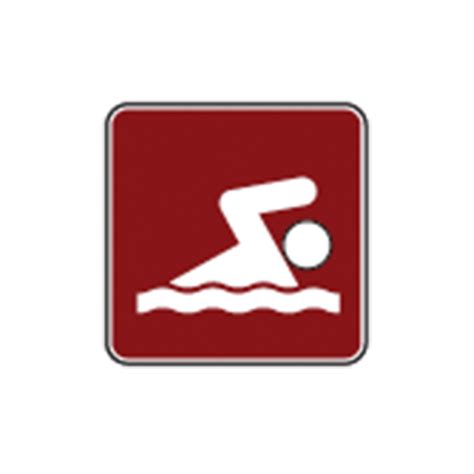 Swimming Symbol Sign Rs 061 Traffic Safety Supply Company