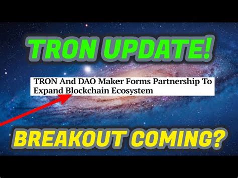 TRON $TRX BREAKOUT COMING SOON? HUGE POTENTIAL FOR TRON ...