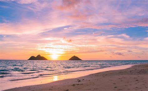 Gorgeous Lanikai Beach Sunrise Stock Photo Image Of Islands Tropical