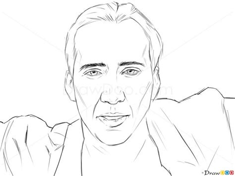 How To Draw Nicolas Cage Famous Actors In 2020 Nicolas Cage Nicolas