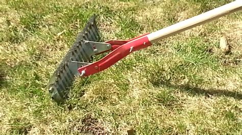Discover how to dethatch your lawn the easy way! York Landscaping Services - How to use a thatch rake - YouTube