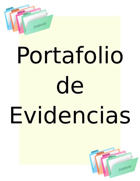 Ejemplo De Introduccion De Un Portafolio De Evidencia