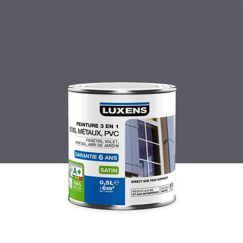 Peinture couleurs interieures luxens blanc calcaire 3 2 5 l. Peinture multimatériau extérieur 3 en 1 LUXENS, gris galet ...