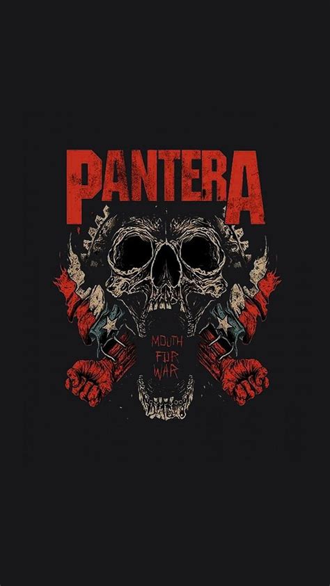 Pantera Band Banda For Heavy Metal Mouth Skull Guerra Hd Phone