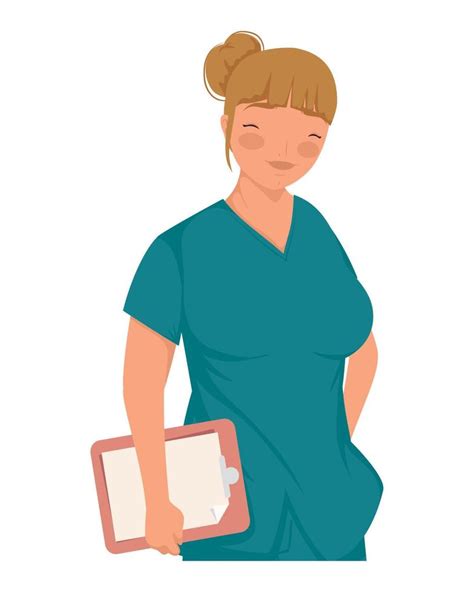 Blond Female Surgeon 10853427 Vector Art At Vecteezy