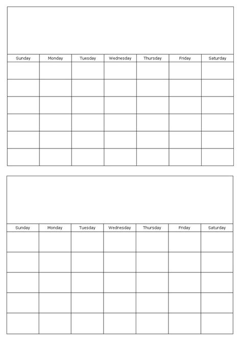 Incredible Free Printable Two Month Calendar Blank Monthly Calendar