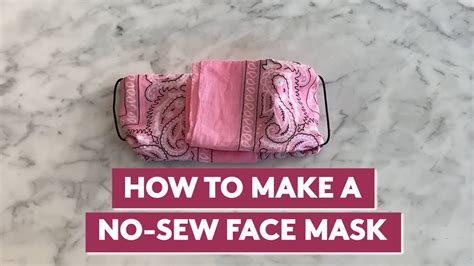Make A No Sew Bandana Face Mask Real Simple Youtube