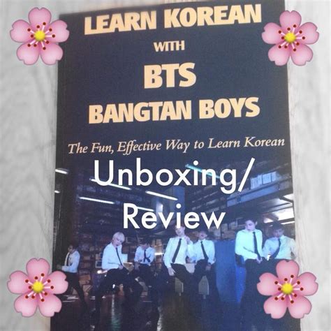 Learn Korean With Bts Unboxing Review Army S Amino