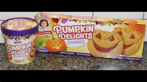 little debbie pumpkin delights cookies vs pumpkin delights hudsonville ice cream review youtube