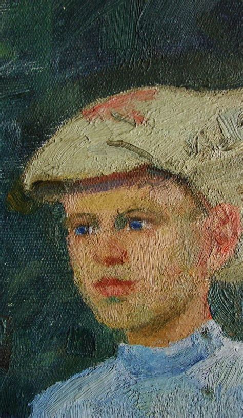 Ukrainian Soviet Oil Painting Lenin Children Portrait Realism Boy Girl